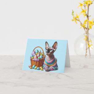 Cartão de Boas Festas de Páscoa Sphynx para Downlo