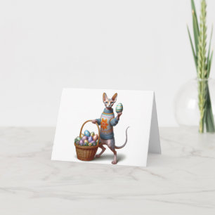 Cartão de Boas Festas de Páscoa Sphynx para Downlo