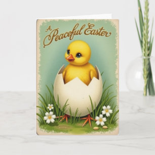 Cartão de Boas Festas de Páscoa Sweet Chick
