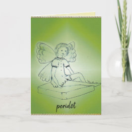 Cartão de Boas Festas de Peridoto/Agosto