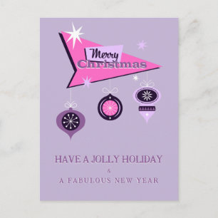 Cartão de Boas Festas de Placa de Anúncios Natalin