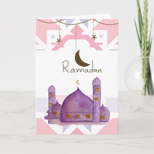 Cartão de Boas Festas de Ramadan (Frente)