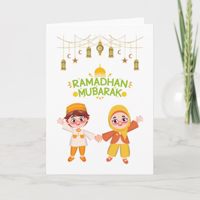 Cartão de Boas Festas de Ramadan (Frente)