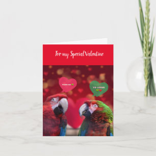 Cartão de Boas Festas de São Valentim de Papagaios