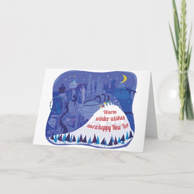 Cartão de Boas Festas de Seattle (Frente)