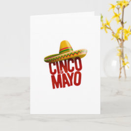 Cartão de Boas Festas do Cinco De Mayo