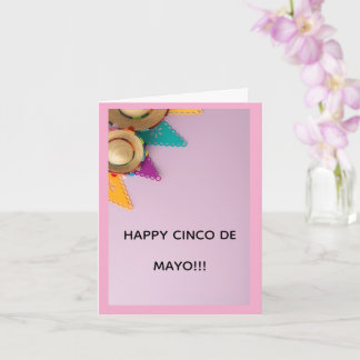 Cartão de Boas Festas do Cinco De Mayo