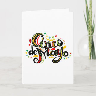 Cartão de Boas Festas do Cinco De Mayo