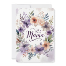 Cartão de Boas Festas do Dia das Mães