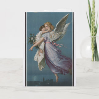 Cartão de Boas Festas do Dia das Mães com Anjo Car