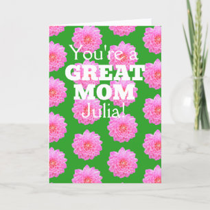 Cartão de Boas Festas do Dia das Mães Julia por Jo