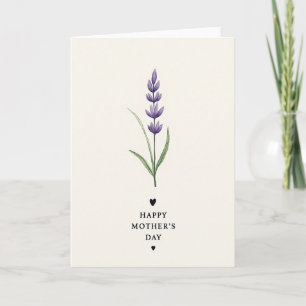 Cartão de Boas Festas do Dia das Mães Minimalista