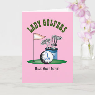 Cartão de Boas Festas do Dia das Mães para Golfist