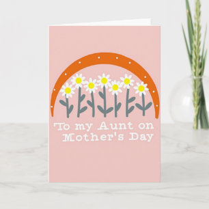 Cartão de Boas Festas do Dia das Mães Rosa