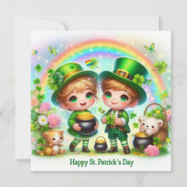 Cartão de Boas Festas do Dia de São Patrício