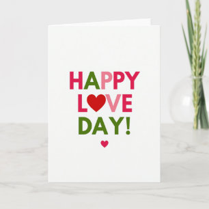 Cartão de Boas Festas do Dia do Amor