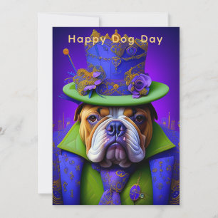 Cartão de Boas Festas do Dia do Cachorro – Diverti