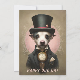 Cartão de Boas Festas do Dia do Cachorro – Diverti