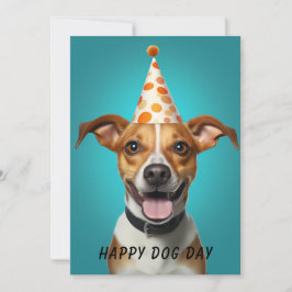 Cartão de Boas Festas do Dia do Cachorro – Diverti