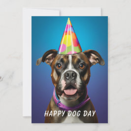 Cartão de Boas Festas do Dia do Cachorro – Diverti