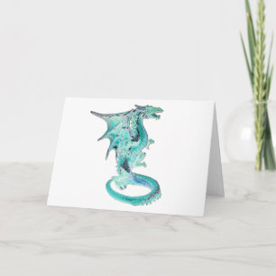 Cartão de Boas Festas do Dragão Azul Celeste – Dra