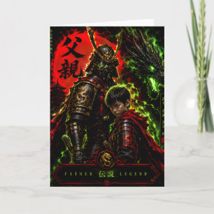 Cartão de Boas Festas do Pai Samurai Lenda