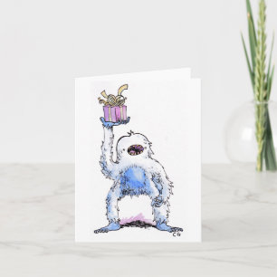 Cartão de Boas Festas do Yeti