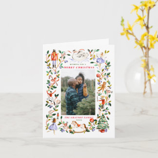 Cartão de Boas Festas Dobrado