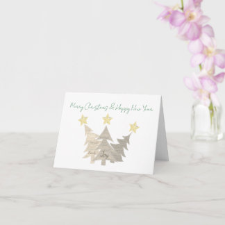 Cartão de Boas Festas Dobrável de Natal