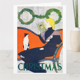 Cartão de Boas Festas Dobrável Edward Penfield