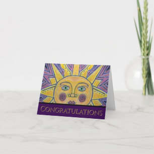 Cartão de Boas Festas Dobrável Sol em um Dia de Ne