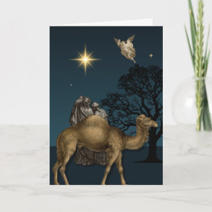 Cartão de Boas Festas dos Magos e a Estrela de Bel
