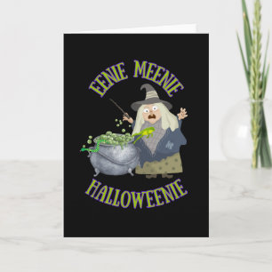 Cartão de Boas Festas Eenie Meenie Halloweenie, Si