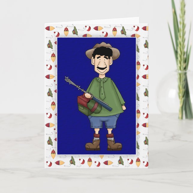 Cartão de Boas Festas em Branco para o Dia dos Pai (Frente)