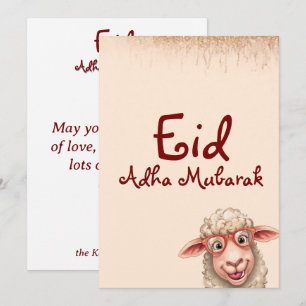 Cartão de Boas Festas Engraçado do Eid Al Adha com