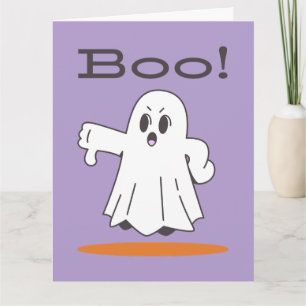 Cartão de Boas Festas "Fantasma Boo do Halloween P