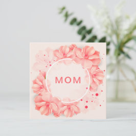 Cartão de Boas Festas Flat HAPPY MOM