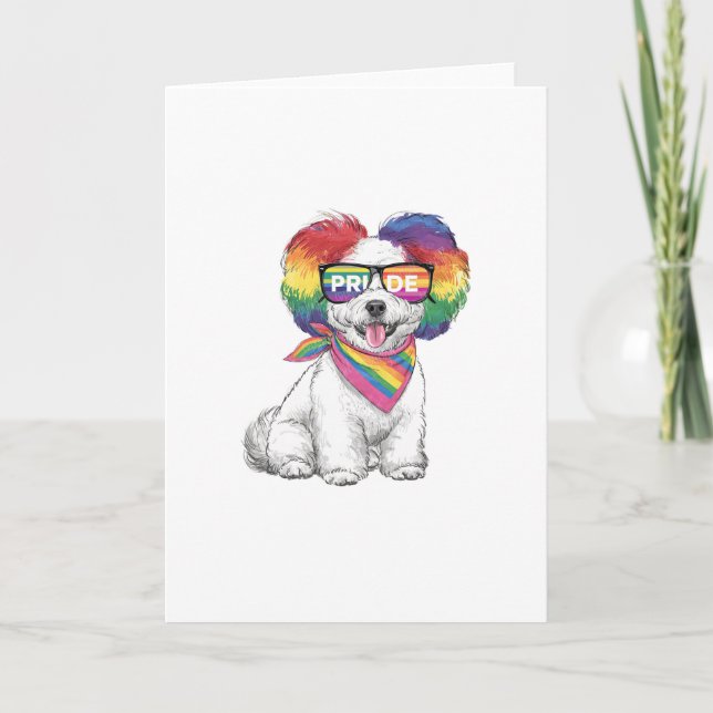 Cartão de Boas Festas Geral LGBTQ+ - Cachorrinho A (Frente)
