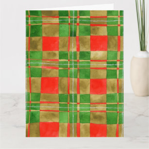 CARTÃO DE BOAS-FESTAS GRANDE MAC GREGOR TARTAN