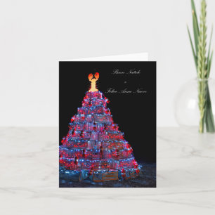 Cartão de Boas Festas Italiano da Árvore de Natal