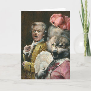 Cartão de Boas Festas La Bete Werewolf Lady