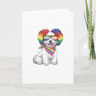 Cartão de Boas Festas LGBTQ+ Geral - Cachorrinho A