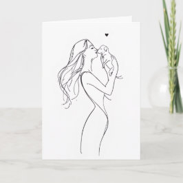 Cartão de Boas Festas Mãe de Cachorro Cartão de Am