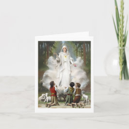 Cartão de Boas Festas Nossa Senhora de Fátima