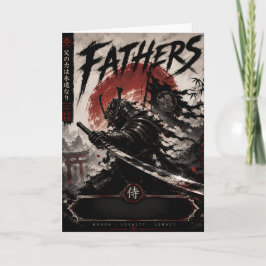 Cartão de Boas Festas para Pai Samurai