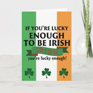 Cartão de Boas Festas para Ser Irlandês