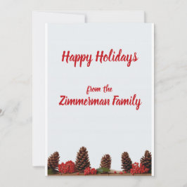 Cartão de Boas Festas Personalizadas