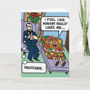 Cartão de Boas Festas Psicologia do Bolo de Frutas