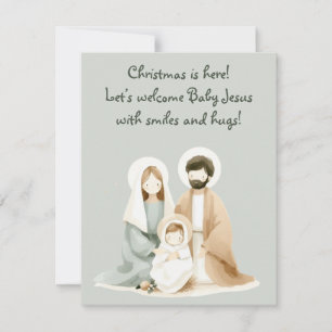 Cartão de Boas Festas Religioso Comovente