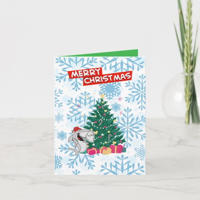 Cartão de Boas Festas Tema Náutico de Natal (Frente)